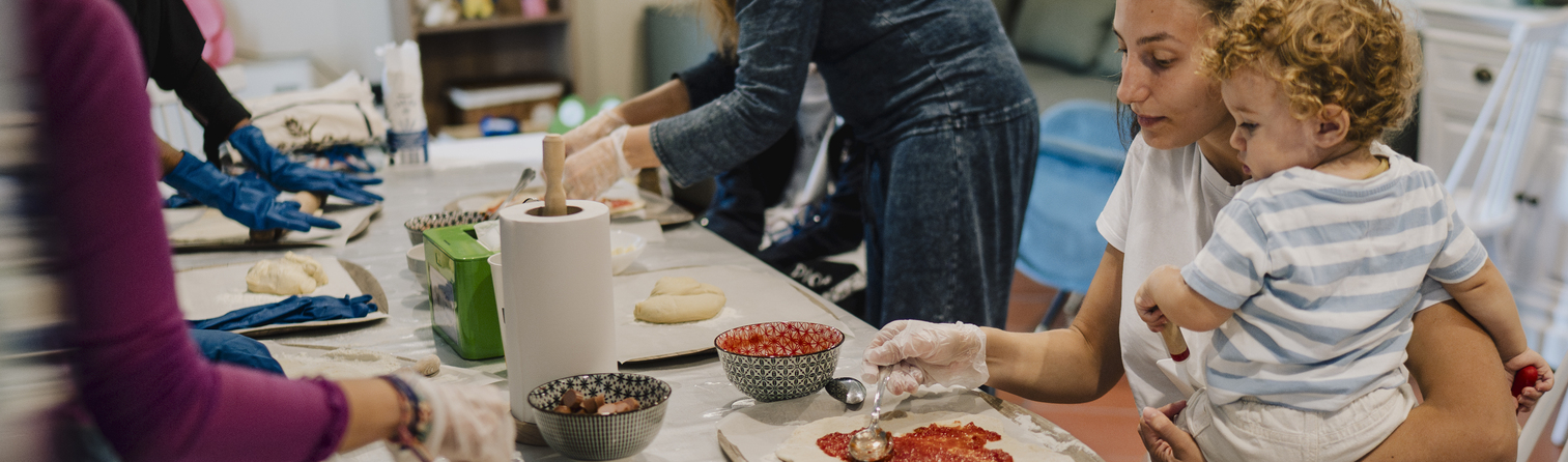 Child and Dad at Night